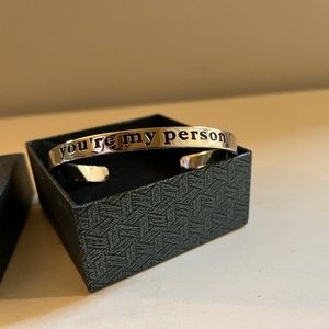 You're My Person Bangle by O. Riya Jewelry Stainless Steel